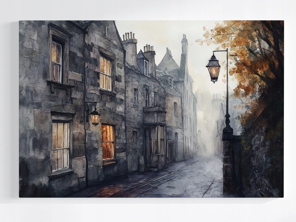 Vászonkép Canvas Város Skócia Edinburgh Este Alkonyat 120x80