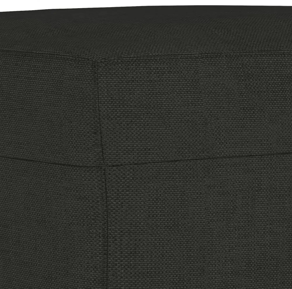 fekete szövet pad 100 x 35 x 41 cm