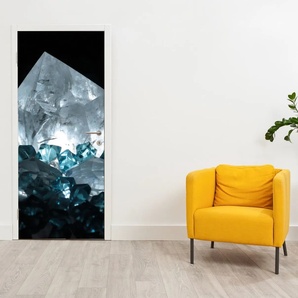 Fotótapéta ajtóra - Kristály (95x205cm)