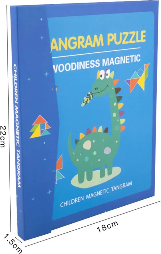 Mágneses tangram fajáték