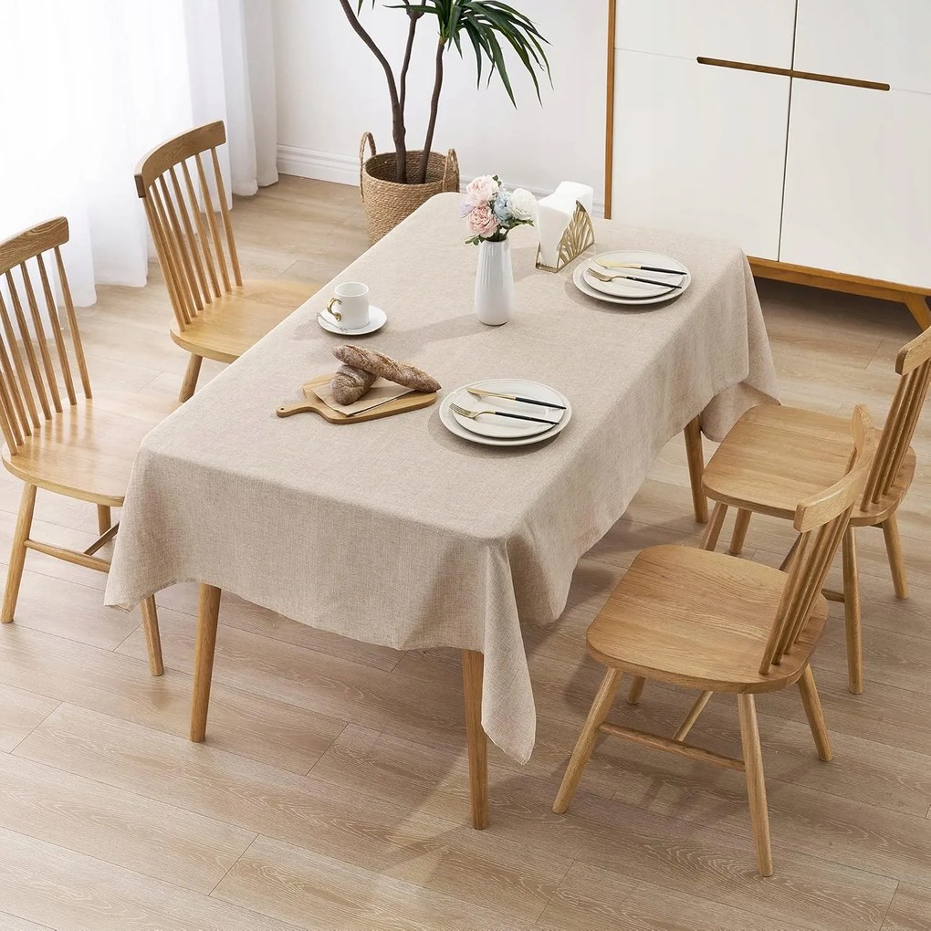 Decomira asztalterítő 130x130 Vízálló lenvászon megjelenés,foltvédelem