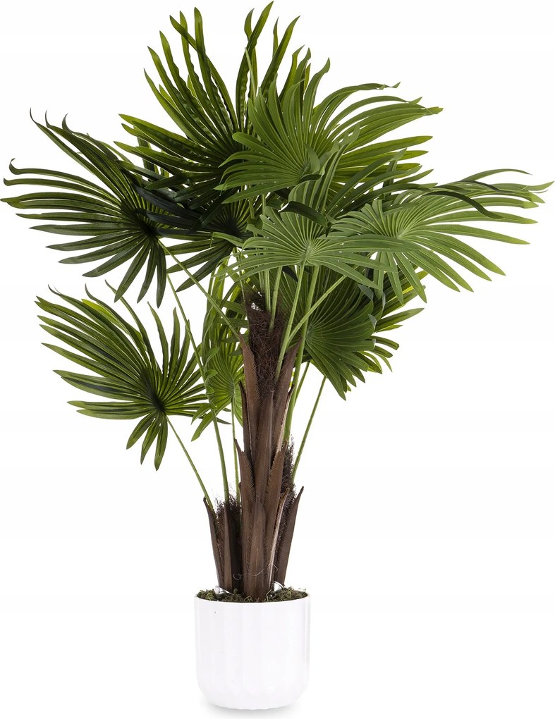 Dekoratív LED-es műnövény magas pálma bokor 1 m led világítás