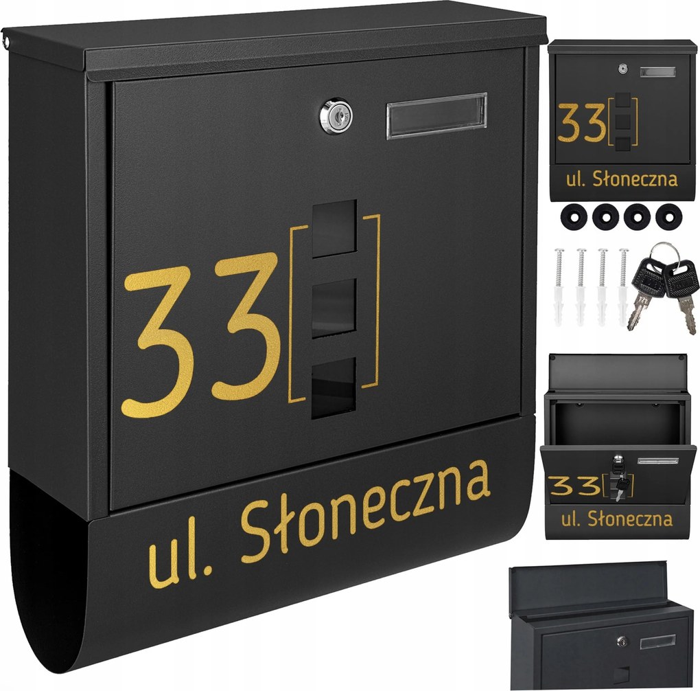 Fekete Postaláda Újságlista Arany Minta