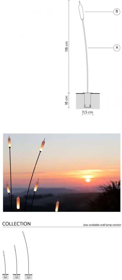 KARMAN HP211ANEXT NILO Modern Kültéri Állólámpa LED IP65