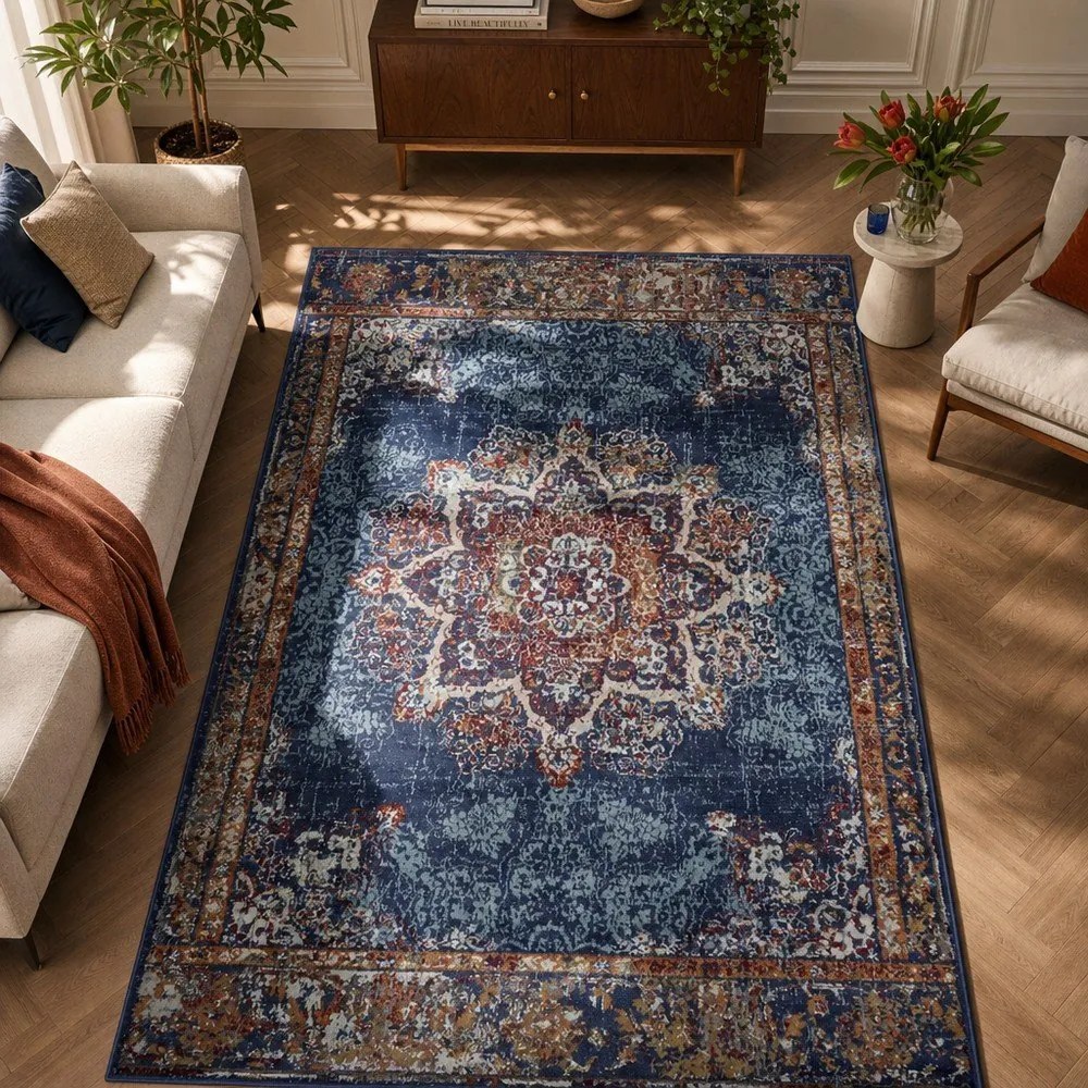 Sötétkék szőnyeg 57x90 cm Orient Maderno – Hanse Home