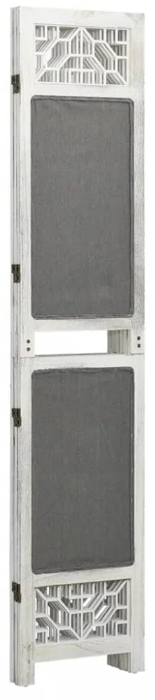 szürke 3 paneles szövetparaván 105 x 165 cm