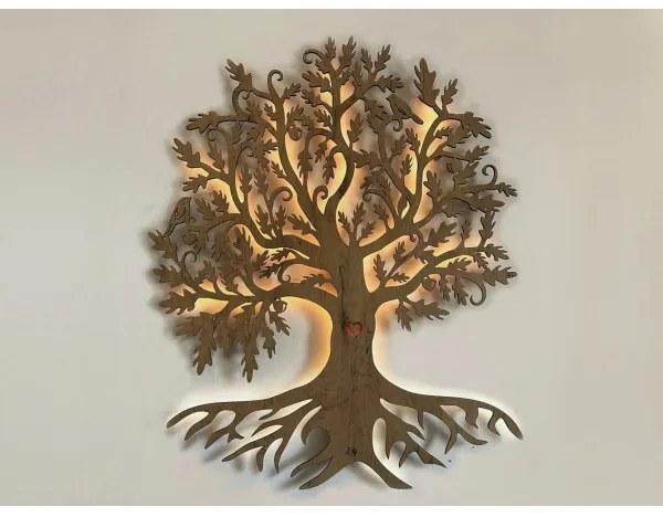 Li-Go 5742/DUB2 - LED fali dekoráció LED/10W/230V 90x110 cm tölgy