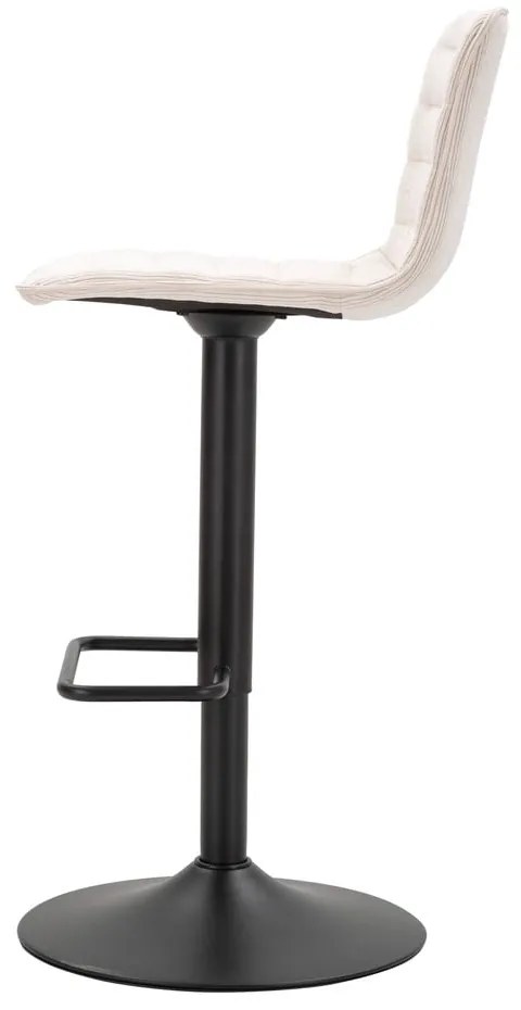 Fehér-fekete állítható magasságú bárszék (ülésmagasság 61 cm) Malia – Mauro Ferretti