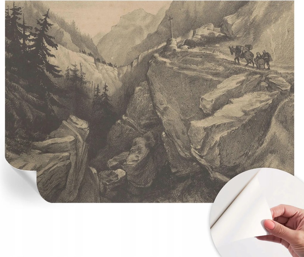 Mosható öntapadós fotótapéta étkezőbe Festői hegyek 312x219 cm