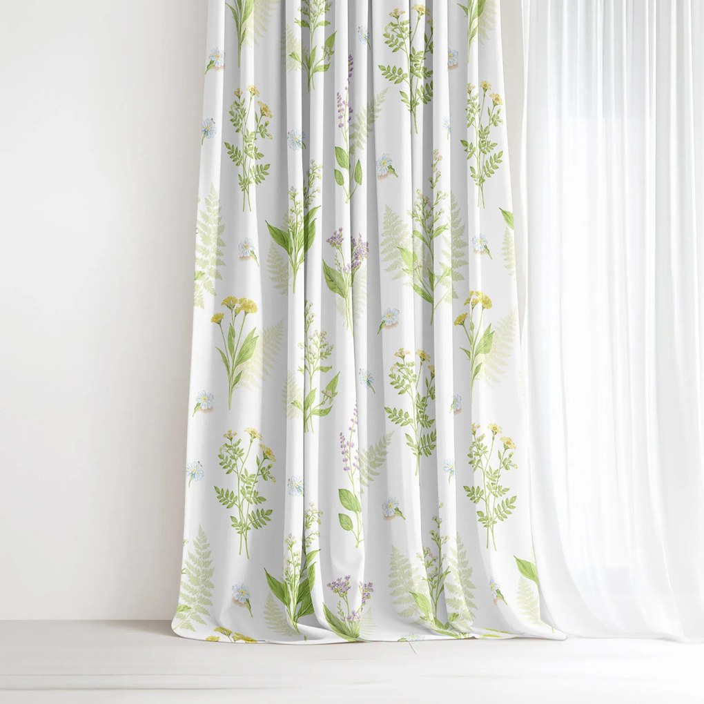 Goldea dekor függöny - erdei virágok 200x150 cm