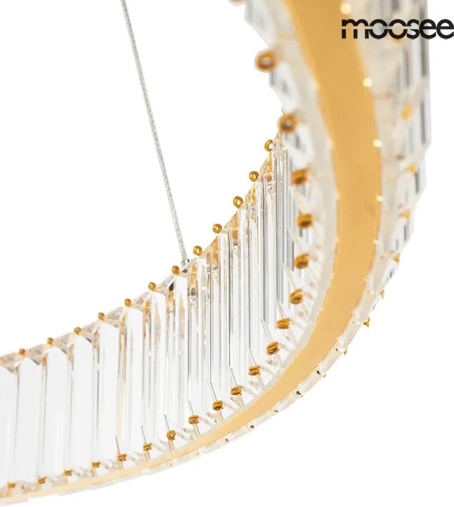 KING HOME MSE010100176 LIBERTY Kristály Függesztett Lámpa Arany LED IP20