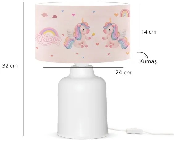 Gyereklámpa CANDY 1xE27/40W/230V rózsaszín/fehér