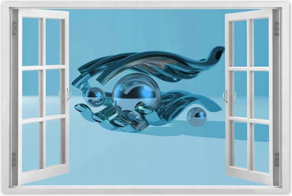 Poszterek 60x40 Kék grafika