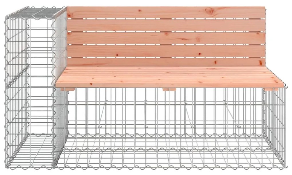 tömör duglászfenyő gabion kerti pad 347x71x65,5 cm