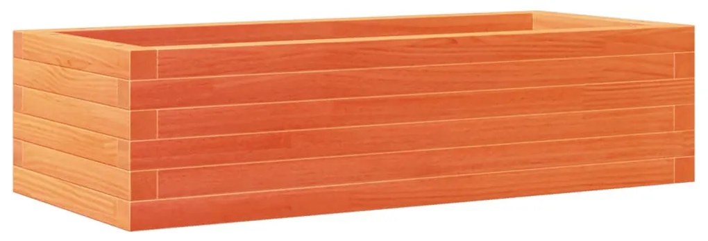 viaszbarna tömör fenyőfa kerti virágláda 90 x 40 x 23 cm