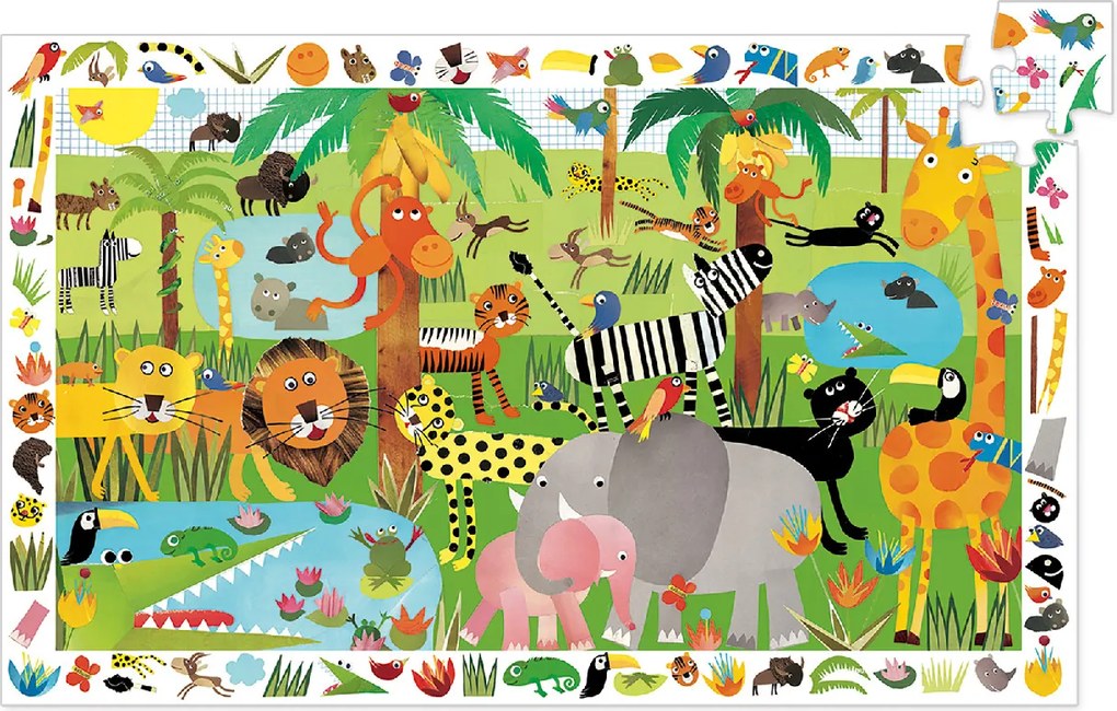 Megfigyeltető puzzle - Dzsungel, 35 db-os - Jungle