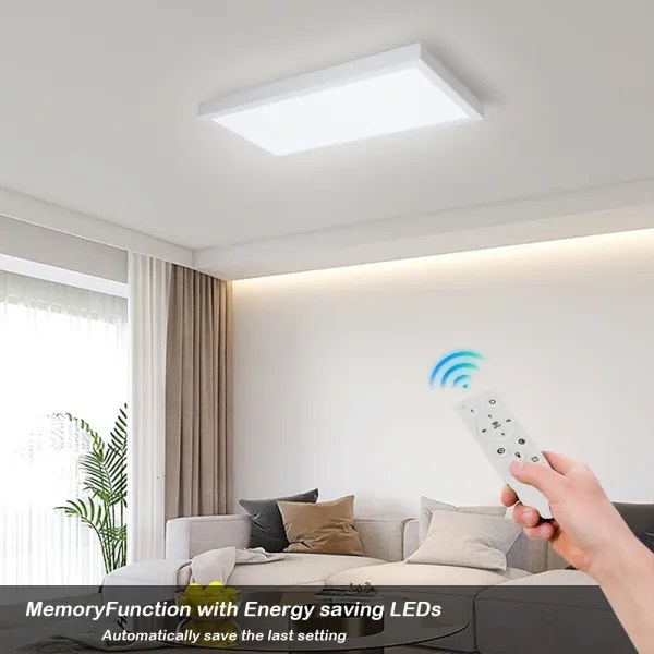 Brilagi - FRAME SMART fényerőszabályozható LED lámpatest 30W/230V fehér IP44 + távirányító