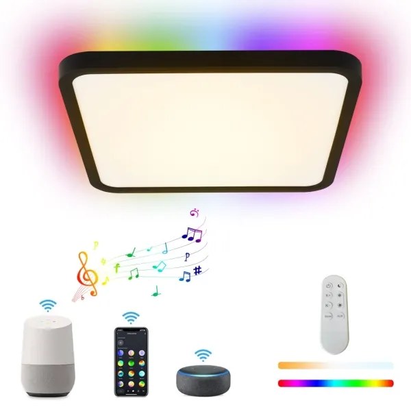 Immax NEO 07167-B40-LED RGBCCT 50W Wi-Fi Tuya dimmelhető lámpa fekete+DO