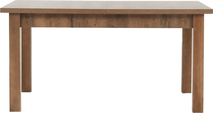 Széthúzható ebédlőasztal, tölgyfa lefkas, 160-203x90 cm, MONTANA STW