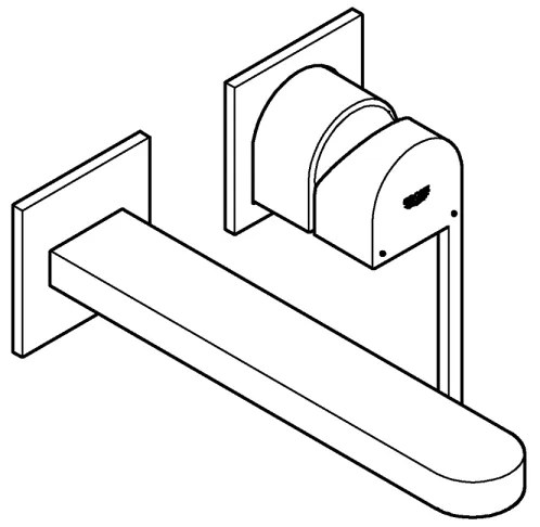 GROHE 29306003 - Mosdócsaptelep PLUS 203 mm fényes króm