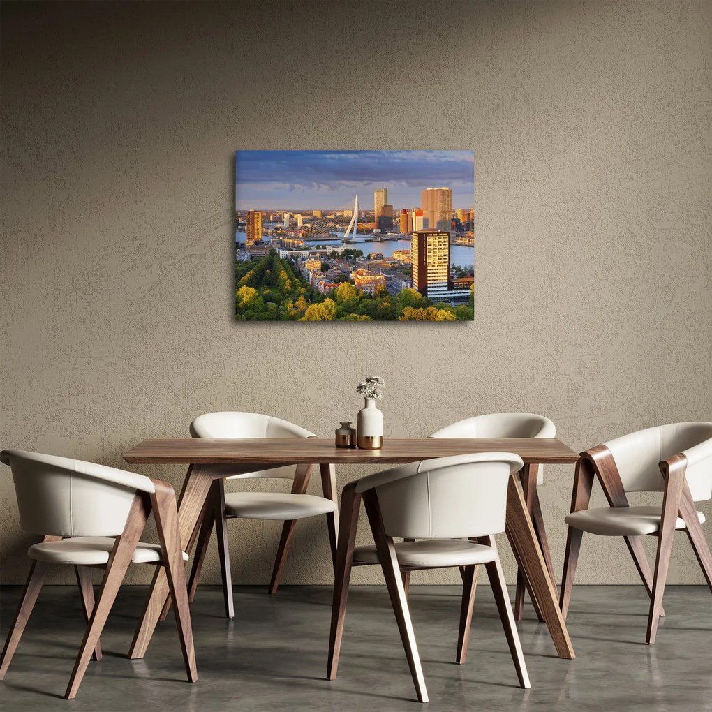 Kép - panoráma Rotterdam, Hollandia (70x50 cm)