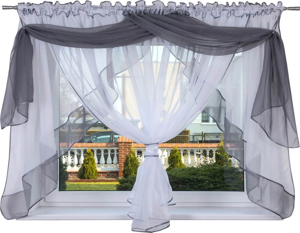 Függöny Kész Étel 400x150 Fátyol Függöny Víz