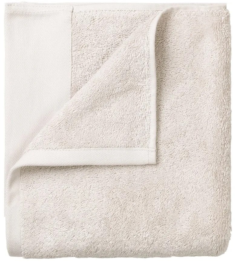 Krémszínű frottír pamut törölköző szett 4 db-os 30x30 cm Riva – Blomus