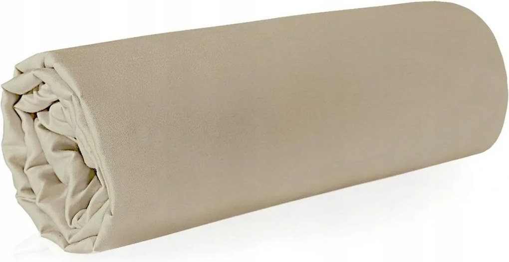 Gumi nélküli szatén lepedő Nova 180x210 Eurofirany bézs