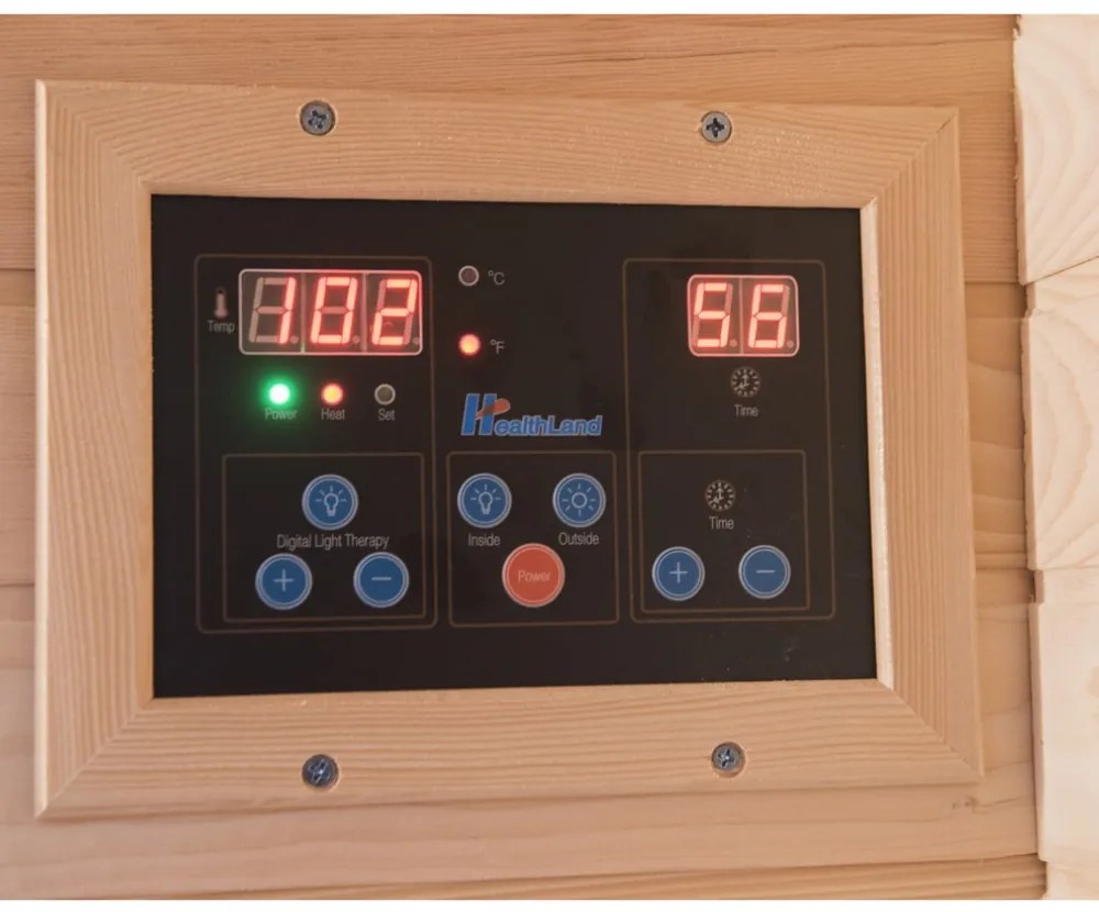 Sauna DeLuxe 4440 CB / CR, barna