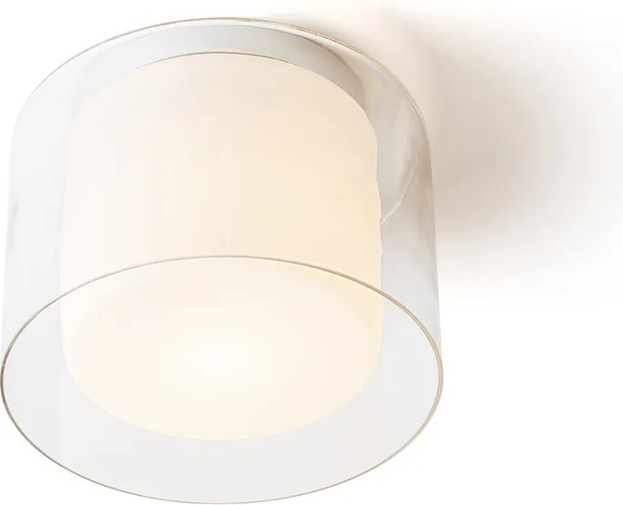 RENDL VENICE 23 stropní čiré sklo/opálové sklo/chrom 230V LED E27 11W IP44