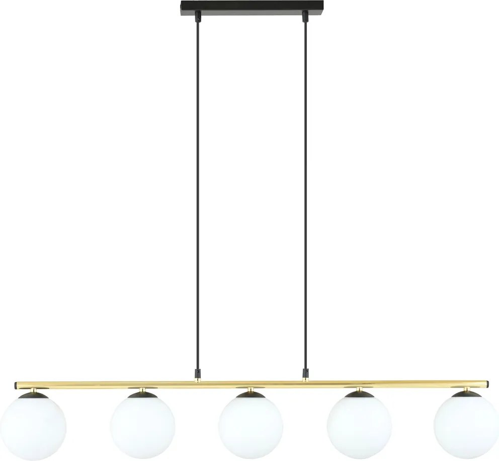 Emibig modern függeszték allora fehér fekete arany emi1254/5