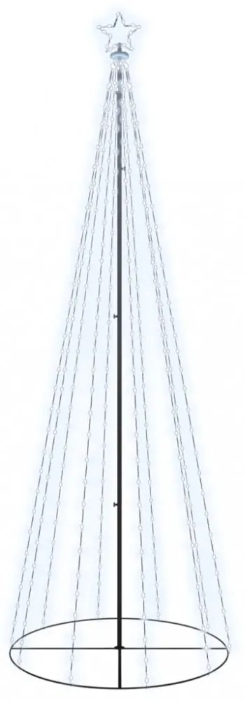 kúp alakú karácsonyfa 310 hideg fehér LED-del 100 x 300 cm