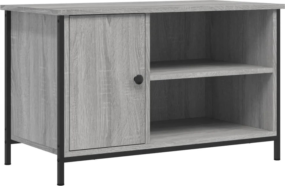 vidaXL szürke sonoma színű szerelt fa TV-szekrény 80x40x50 cm