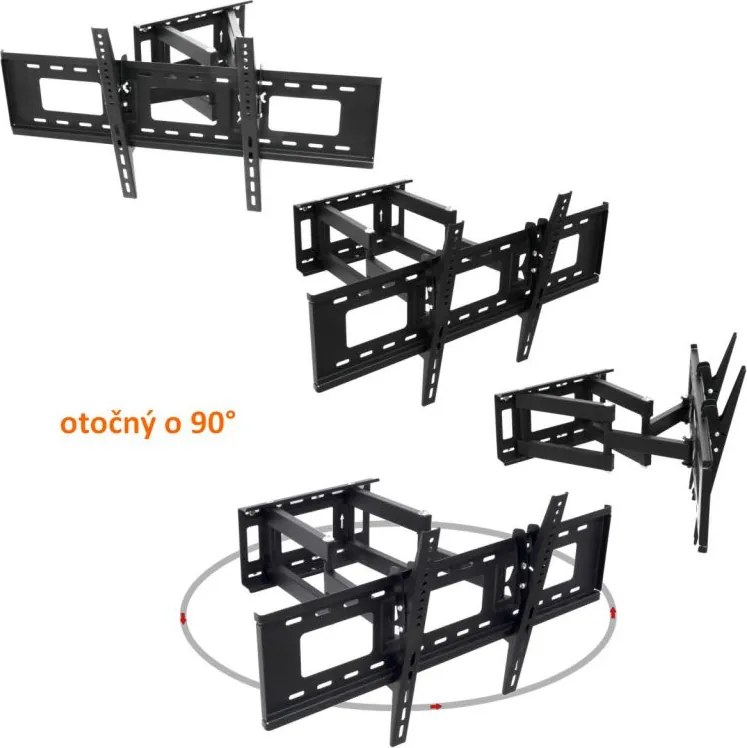 MOUNTY TV és LCD  képernyő tartó 66"-ig