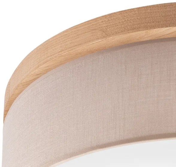 Brilagi - LED mennyezeti lámpa BELLADONNA 3xE27/15W/230V, 50 cm, bézs/dub