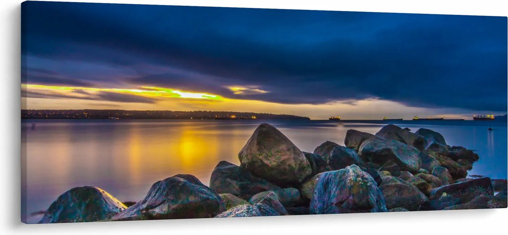 Kép - Felhők a víz felett (120x50 cm)