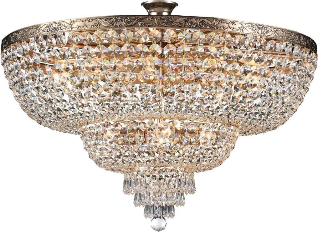 MAYTONI DIA891-CL-14-G PALACE Kristály Mennyezeti Lámpa Antik Arany E27 IP20