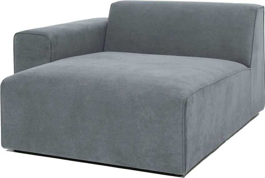 Szürke kordbársony kanapé modul (bal oldali) Sting – Scandic
