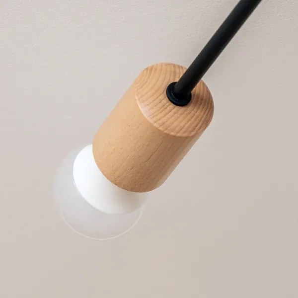 Felületre szerelt mennyezeti csillár CAMBRIDGE 4xE27/15W/230V fenyő