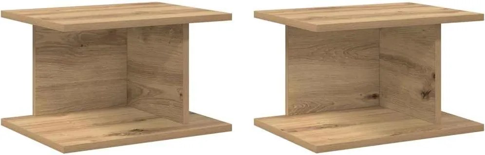 vidaXL Éjjeli asztal 2 pcs Artisan tölgy 40 x 30 x 25 cm Faanyag