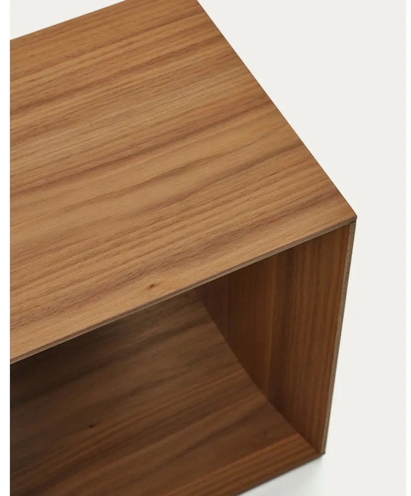 Natúr színű moduláris polcrendszer diófa dekorral 67x38 cm Litto – Kave Home