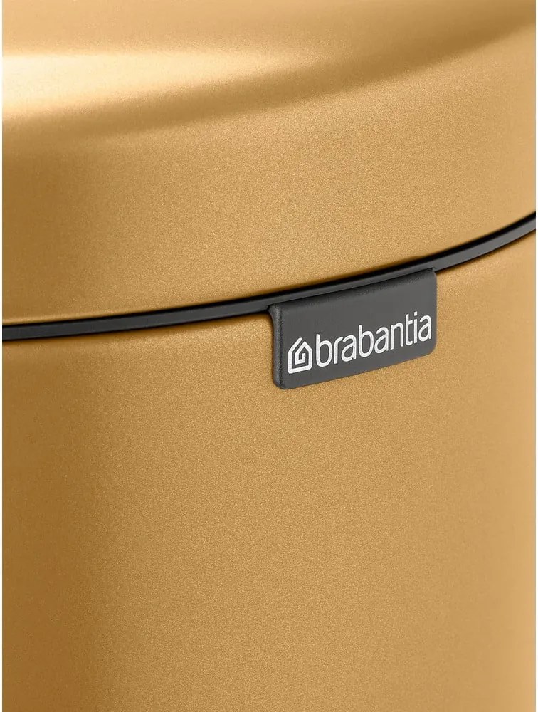 Aranyszínű acél pedálos szemetes 30 l NewIcon – Brabantia