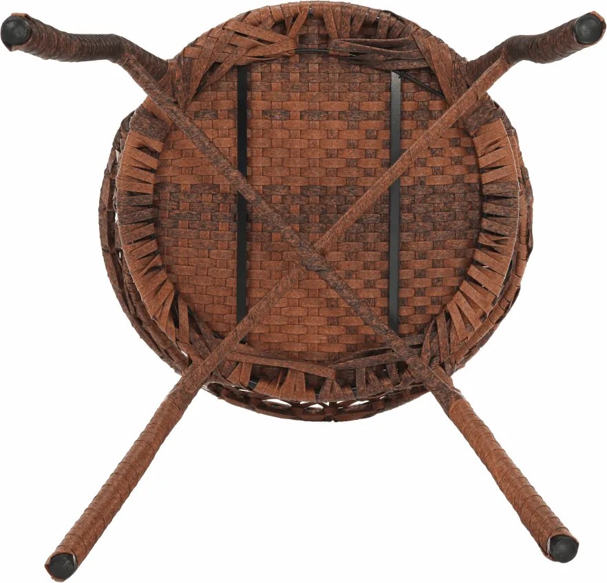 Kerti rattanszett 1+2, barna, JARUB