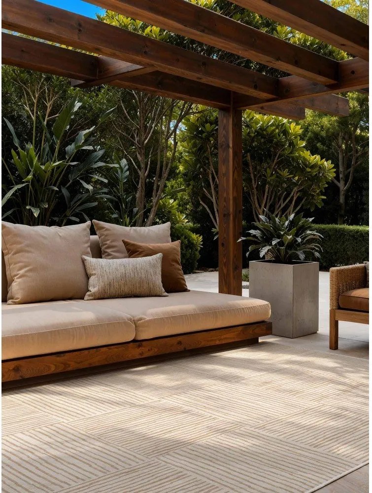 Krémszínű-natúr színű kültéri-beltéri szőnyeg 160x230 cm Haringey Nightingale – Ted Baker