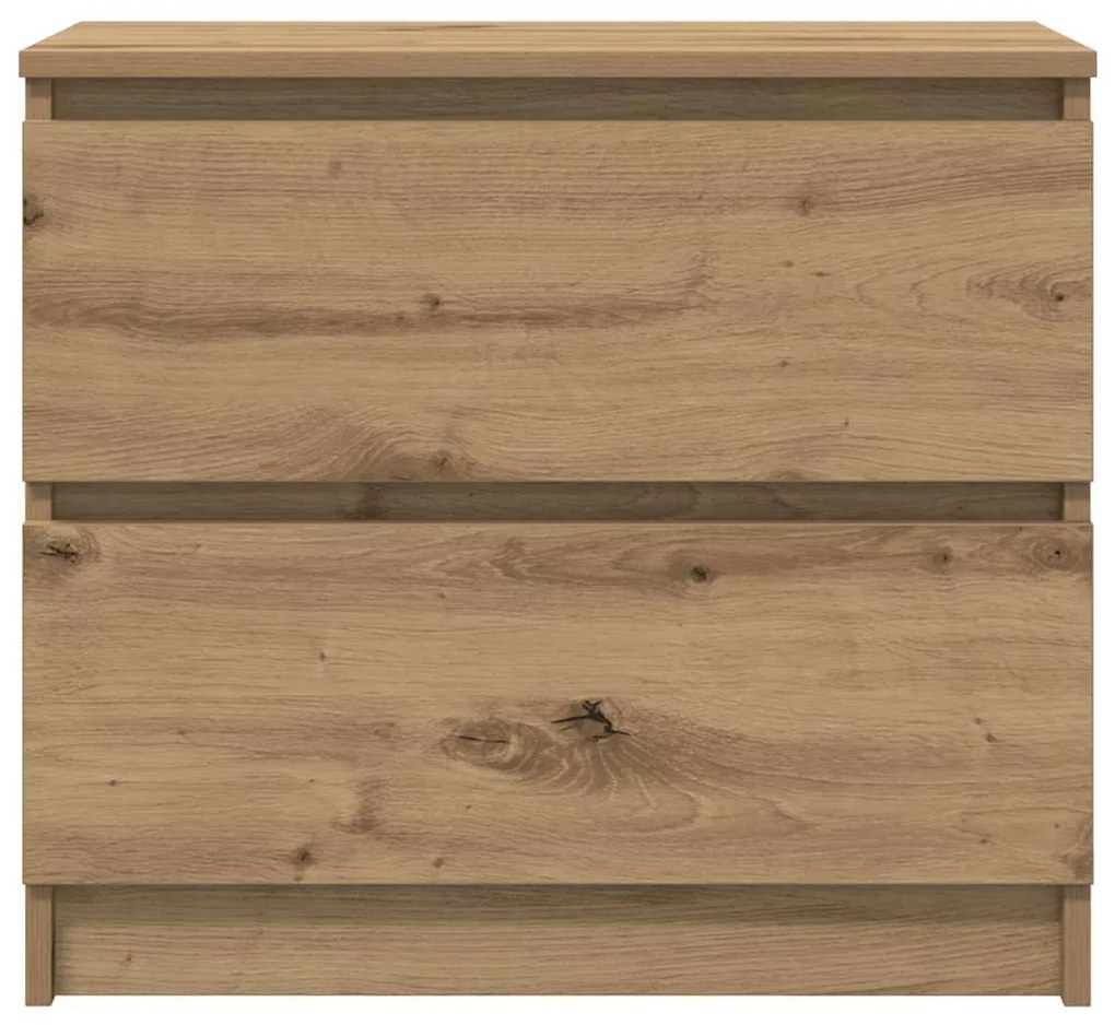 kézműves tölgy színű szerelt fa TV-szekrény 60x35x54 cm