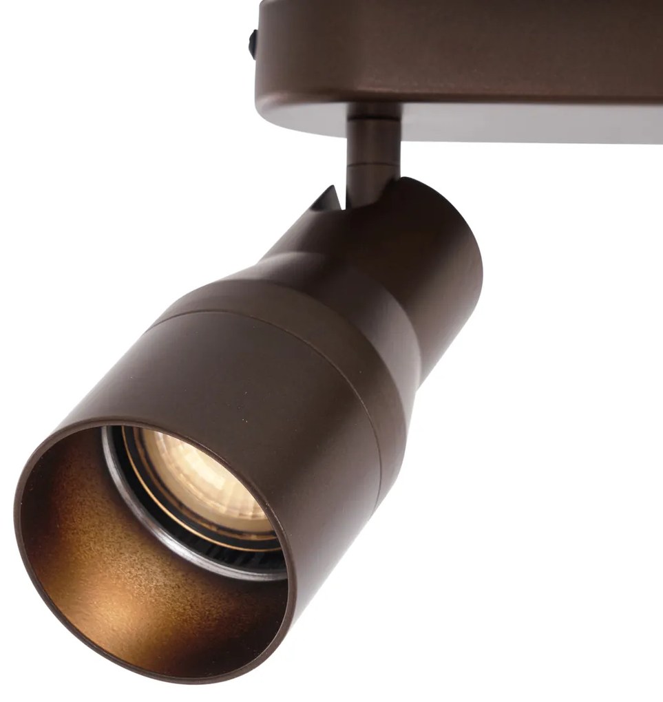 Kerek mennyezeti spotlámpa sötét bronz GU10 50 mm 2-fényes - Stanley