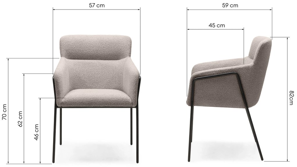 Bézs design szék HELSINKI