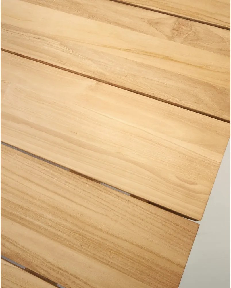 Teakfa kerti étkezőasztal 102x220 cm Icaro – Kave Home