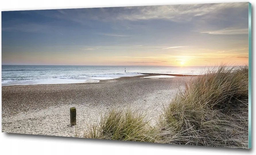 Fotó üveg kép Naplemente tengerpart 100x70