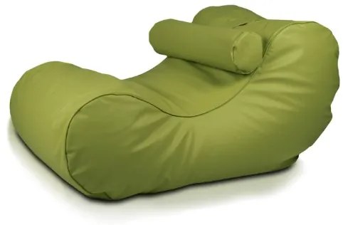 Babzsák nyugágy XL öko-bőr TiaHome - Lime